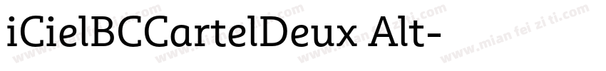 iCielBCCartelDeux Alt字体转换